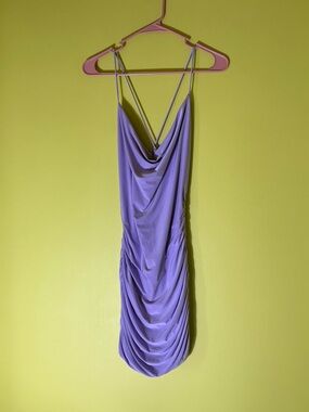 Purple Lilac Sabora dress with adjustable straps